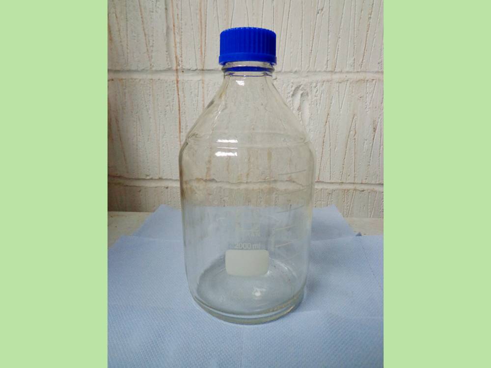 Schott Duran 2000 mL Clear Glass Laboratory Bottle with Screw Cap, 4 pcs.